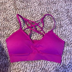 pink FLIRTITUDE sports bra